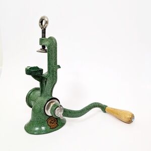 Spong Cast Iron Meat Grinder Hand Crank London England Antique